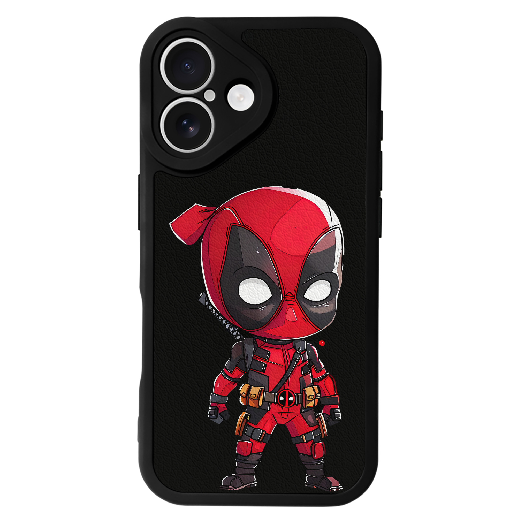 （画像用） Deadpool デッドプール 【iPhone 16シリーズ対応】シリコンスマホケース（レザー調） 材質：シリコン